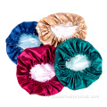 Bonnets en satin de sommeil doux à double couche en soie personnalisée